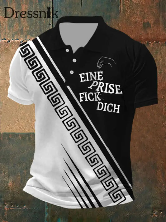 Herren Ein Prise Fick Dich Kurzarm-Polos hirt Schwarz / S