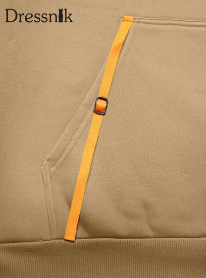 Herren Einfarbiger Taschen-Plüsch-Fleece-Hoodie