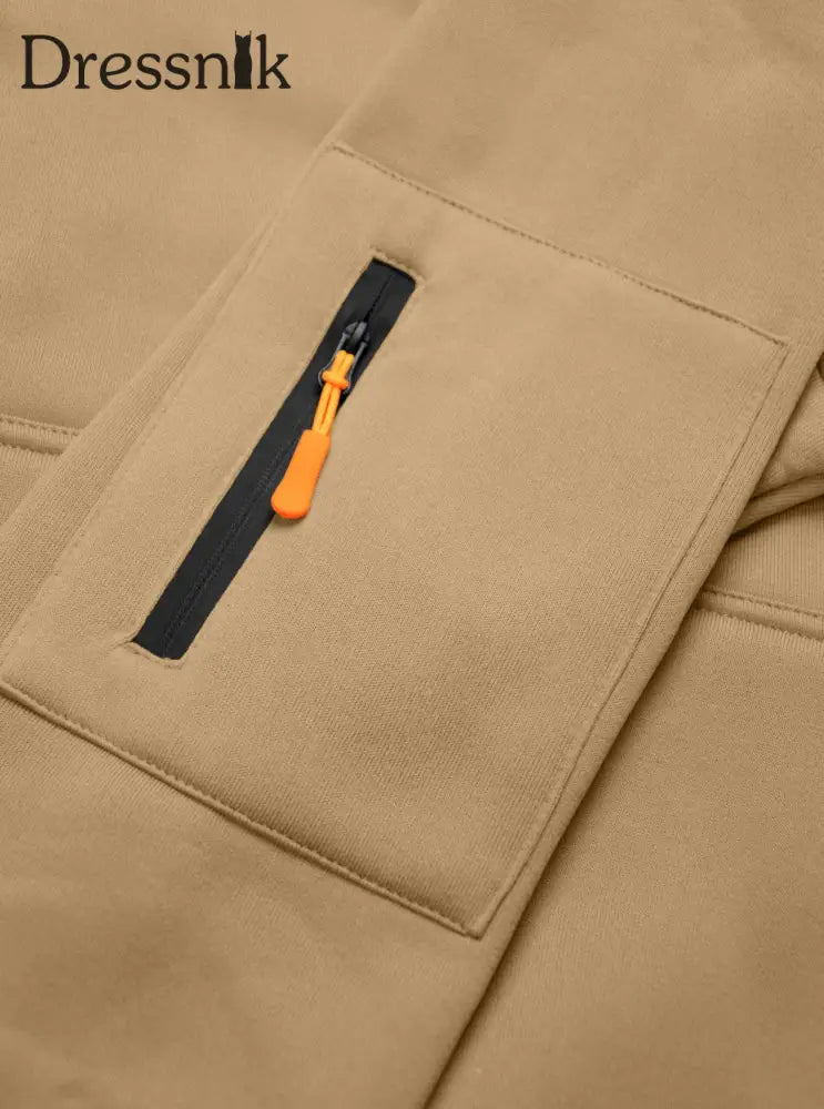 Herren Einfarbiger Taschen-Plüsch-Fleece-Hoodie