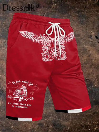 Herren Es wird Zeit die alten Geister zu rufen! Bedruckte Shorts Rot / S