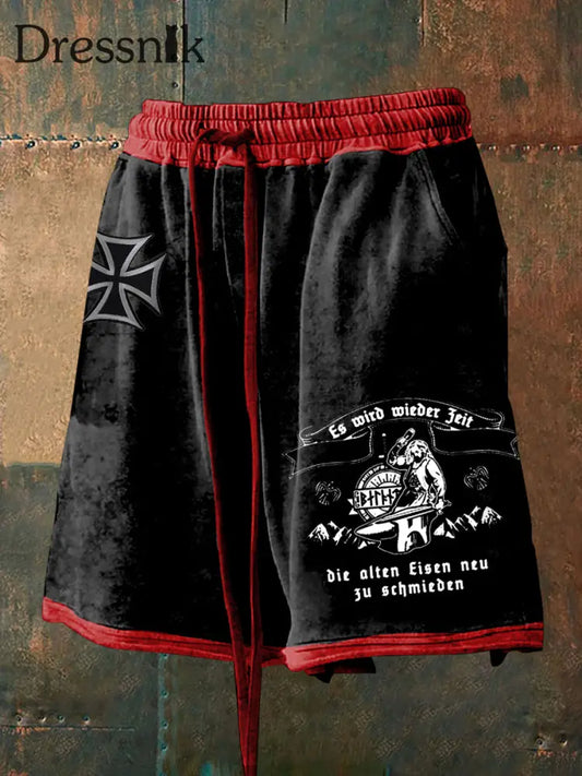 Herren Es wird Zeit die alten Geister zu rufen! Bedruckte Shorts Schwarz / S