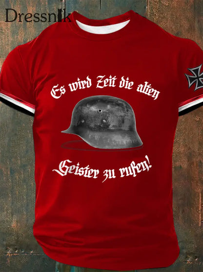 Herren Es wird Zeit die alten Geister zu rufen! Bedrucktes T-Shirt Rot / S