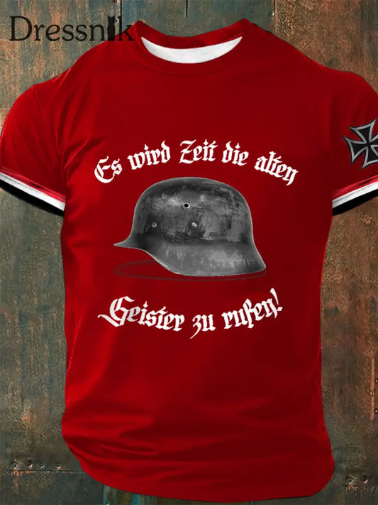 Herren Es wird Zeit die alten Geister zu rufen! Bedrucktes T-Shirt Rot / S