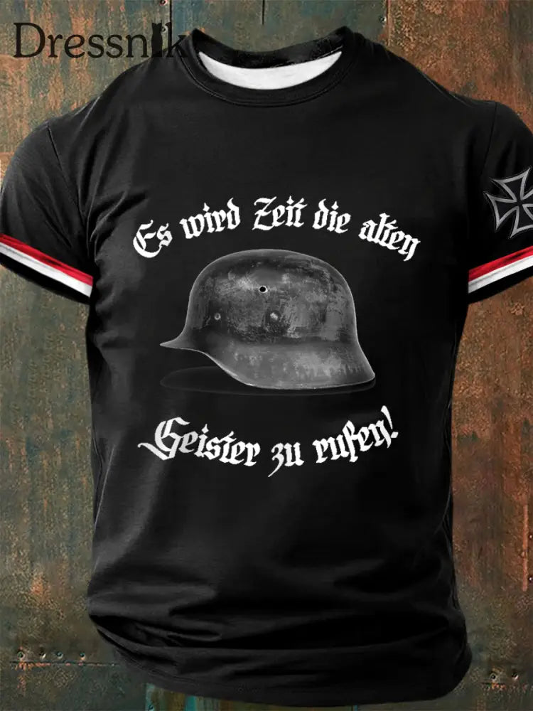 Herren Es wird Zeit die alten Geister zu rufen! Bedrucktes T-Shirt Schwarz / S