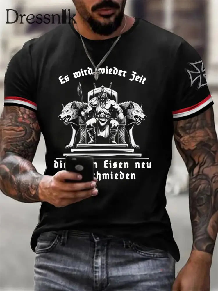 Herren Es wird Zeit die alten Geister zu rufen! T-Shirt kurze Ärmel Schwarz / S