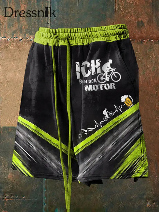 Herren Fahrrad fahren Print Shorts Bild 1 / S
