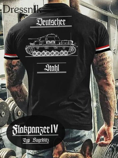 Herren Fahrzeuge der Wehrmacht - Flakpanzer IV Kugelblitz T-Shirt Schwarz / S