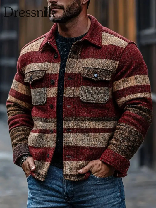 Herren Freizeit jacke Kariert als bild / S