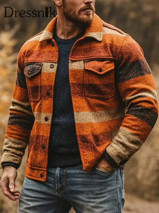 Herren Freizeit jacke Kariert als bild / S