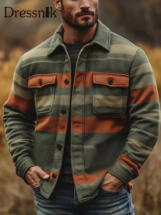 Herren Freizeit jacke Kariert als bild / S