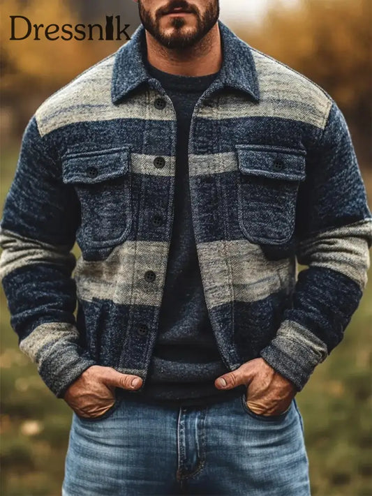 Herren Freizeit jacke Kariert als bild / S