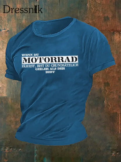 Herren Geiler als der Rest T-Shirt Blau / S