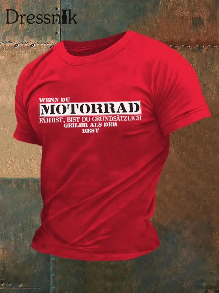 Herren Geiler als der Rest T-Shirt Reines Rot / S