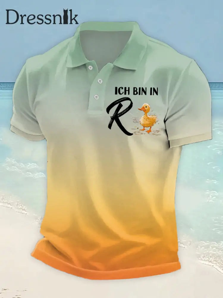 Herren Ich bin in Rente Ente Kurzarm hemd als bild / S