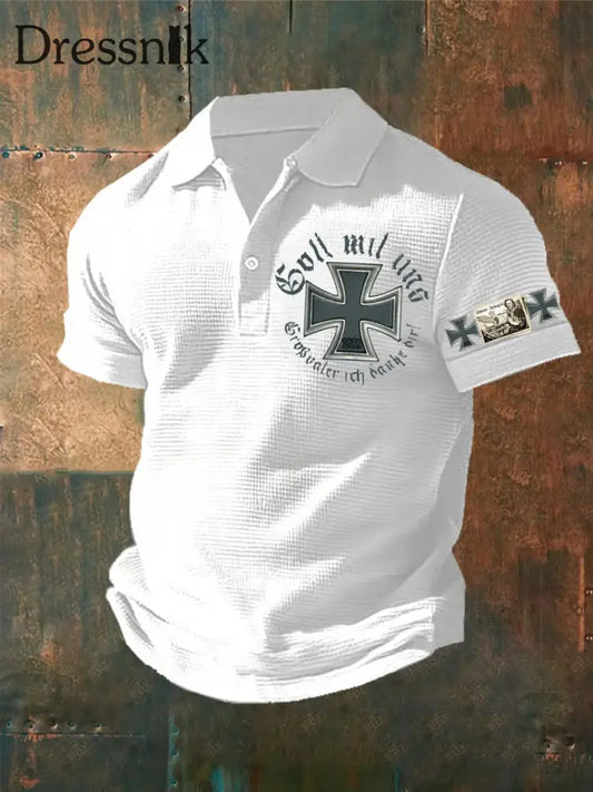 Herren Ich bin stolz auf dich! Bedrucktes Kurzarm-T-Shirt Weiß / S