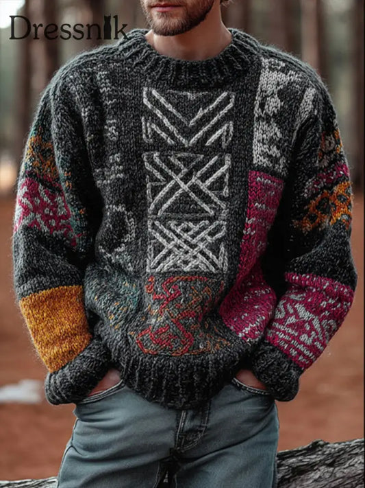 Herren-Imitation pullover als bild / S