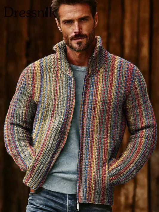 Herren-Jacke mit Reiß verschluss für geometrische Kunst als bild / S