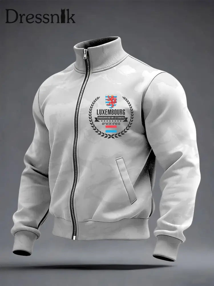 Herren Klassische Luxemburger Kranz-und Koordinaten jacke mehrfarbig / S