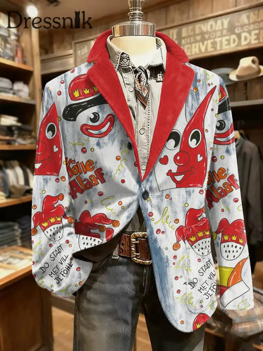 Herren Kölle Alaaf Cologne Carnival Print Freizeit anzug als bild / S