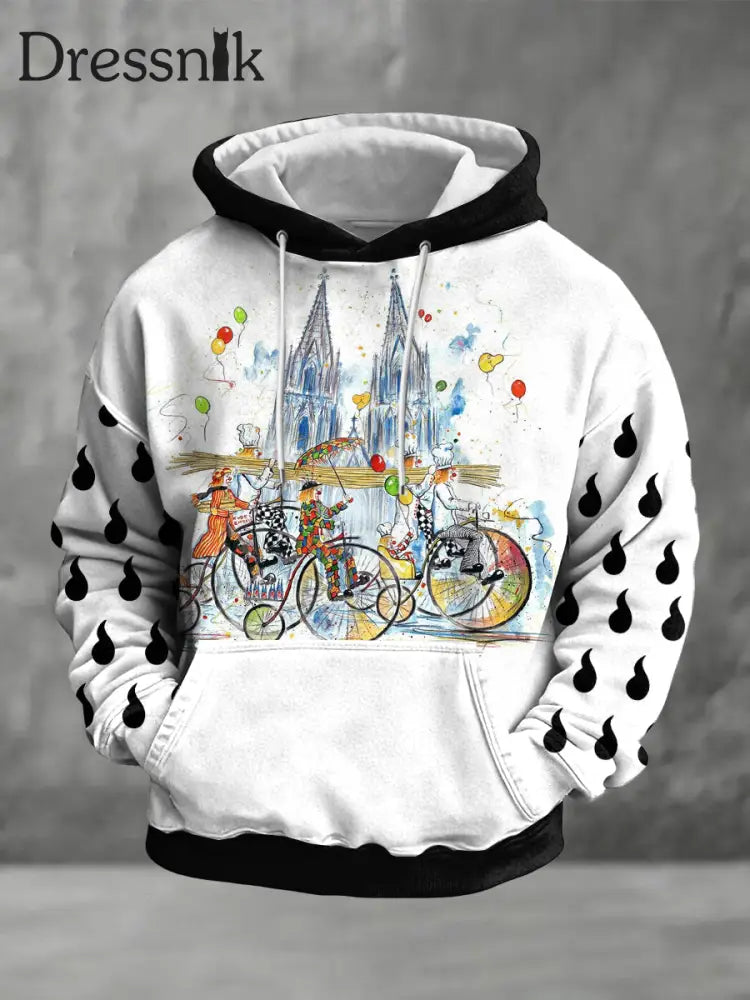 Herren Kölner Karneval Übergroßer Hoodie als bild / S