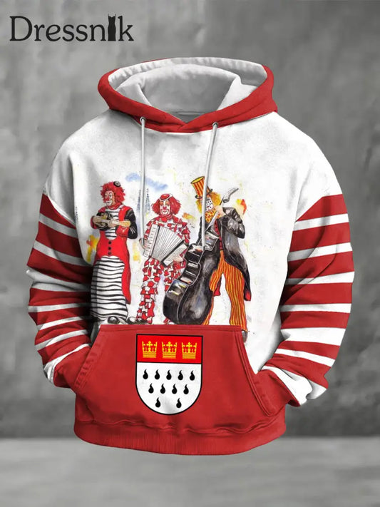 Herren Kölner Karneval Übergroßer Hoodie als bild / S
