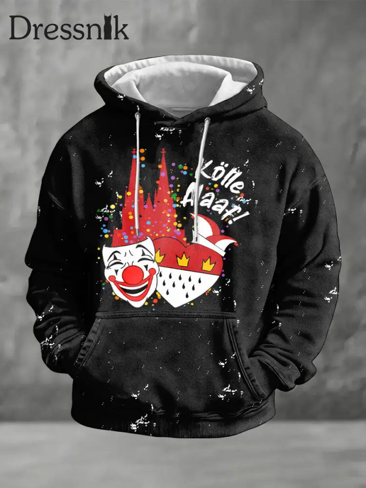 Herren Kölner Karneval Übergroßer Hoodie als bild / S