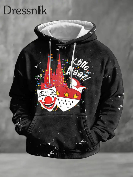 Herren Kölner Karneval Übergroßer Hoodie als bild / S