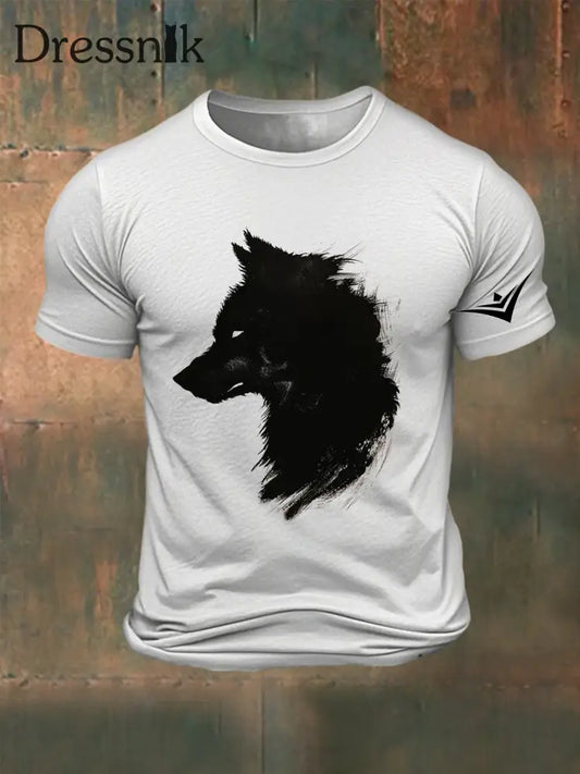 Herren-Kurzarm-T-Shirt aus Baumwolle Weiß / S