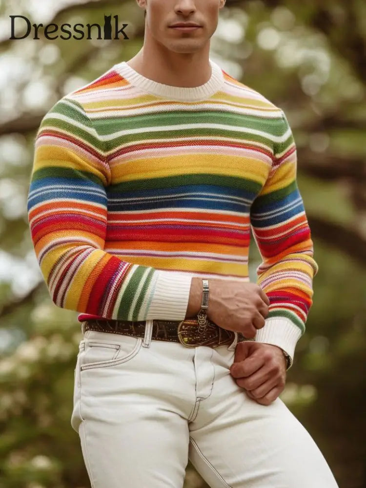 Herren lässig bedruckter Pullover als bild / S