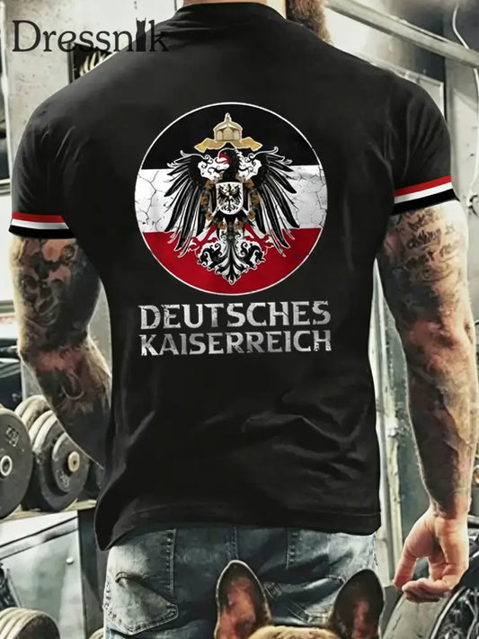 Herren Lässiges T-Shirt mit Rundhals ausschnitt kurz ärmel iges T-Shirt A / S
