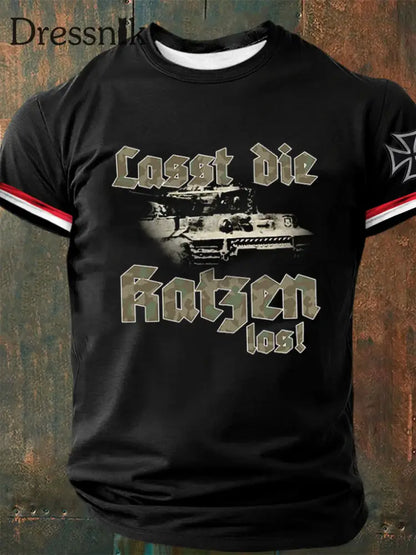 Herren Lasst die Katzen los Kurzarm T-Shirt