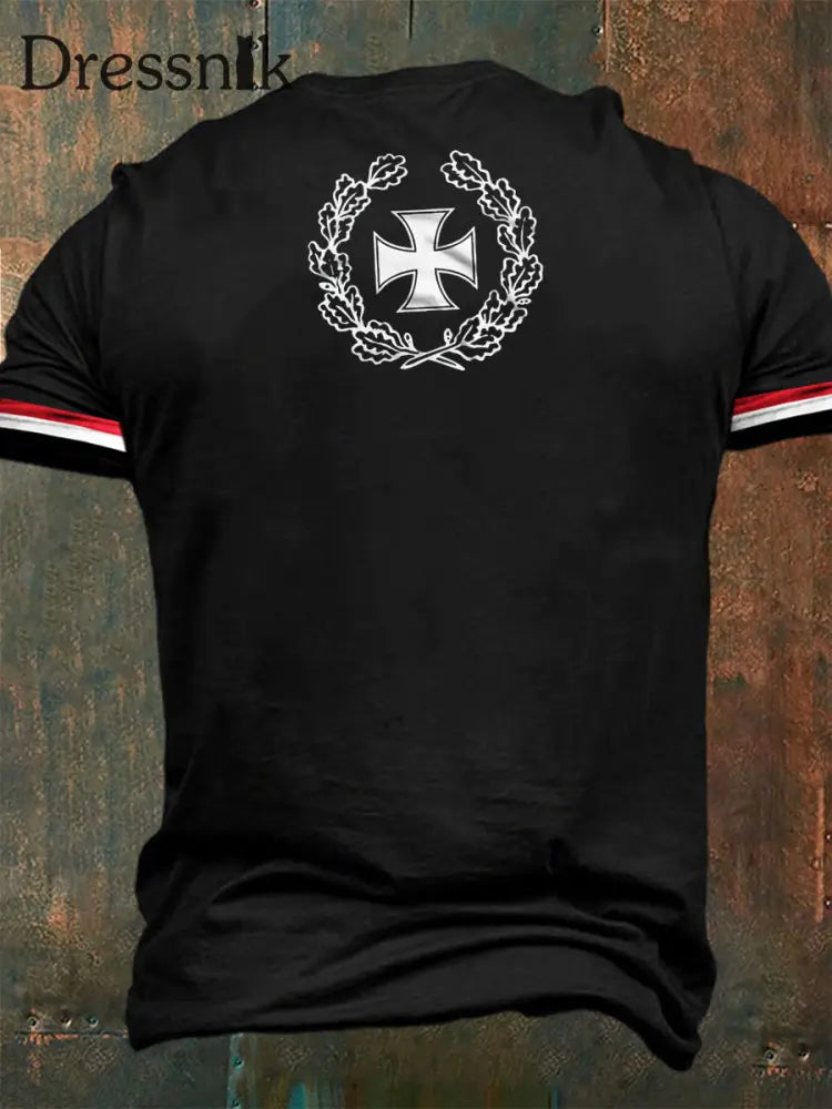 Herren Leben ist Kampf bedrucktes Kurzarm-T-Shirt