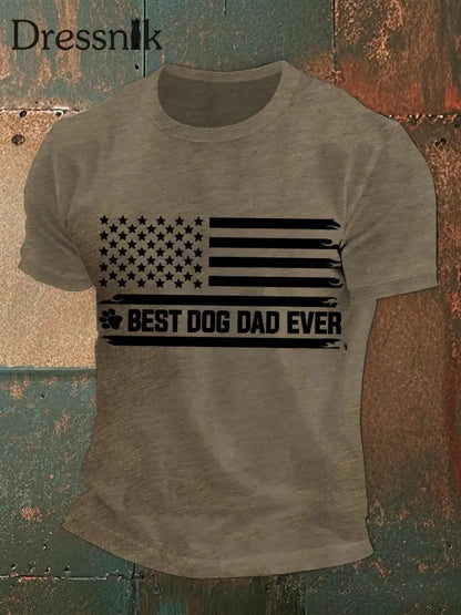 Herren Lustiges Vatertag T-Shirt hellbraun / S