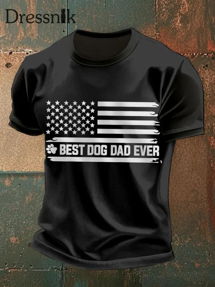 Herren Lustiges Vatertag T-Shirt schwarz / S