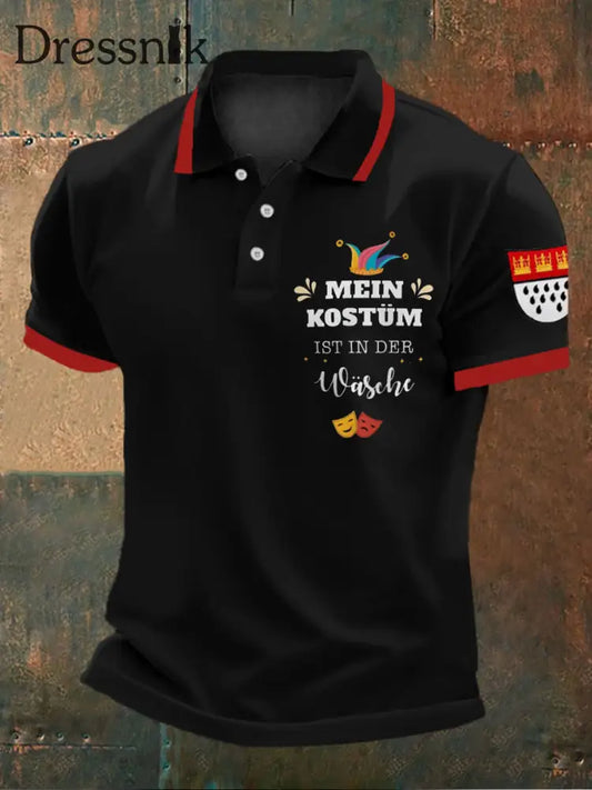 Herren Mein Kostüm ist in der Wäsche Shirt Schwarz / S