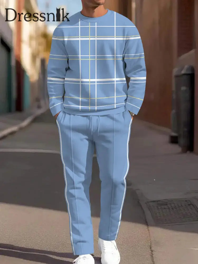 Herren Minimalist ische Eleganz Casual Business Daily Anzug blau / S