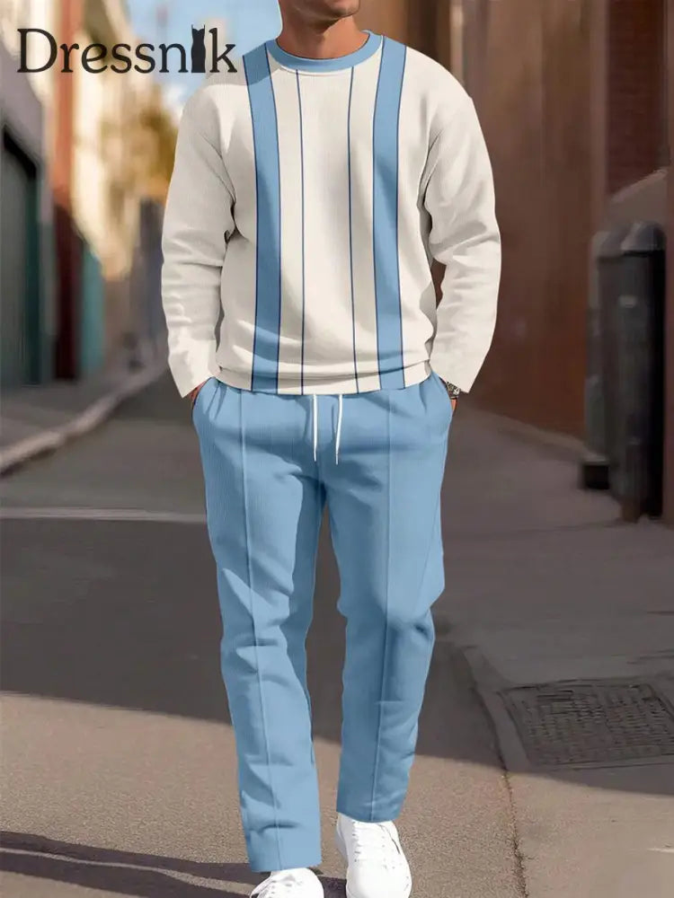 Herren Minimalist ische Eleganz Casual Business Daily Anzug blau / S