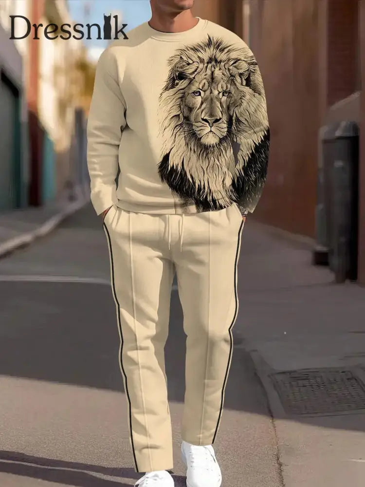 Herren Minimalist ische Eleganz Casual Business Daily Anzug Khaki / S