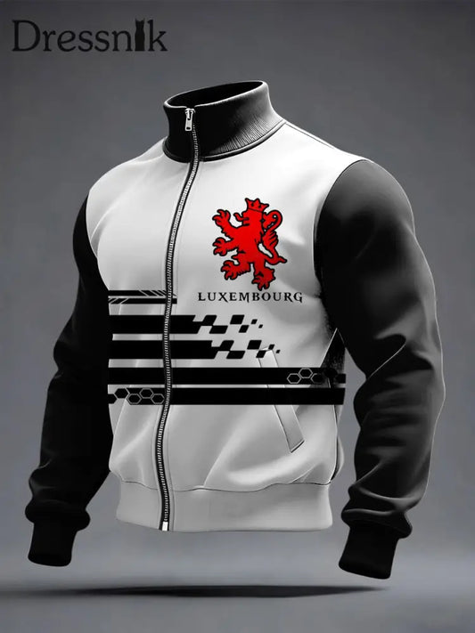 Herren Modern Red Lion Luxembourg Zwei-Ton-Jacke mehrfarbig / S