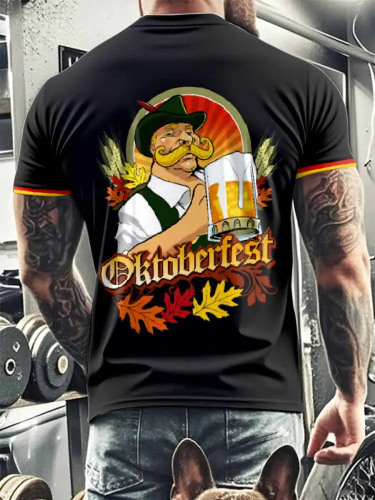 Herren Oktoberfest Kurzarm T-Shirt als bild / S