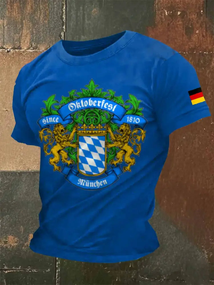 Herren Oktoberfest Kurzarm T-Shirt als bild / S