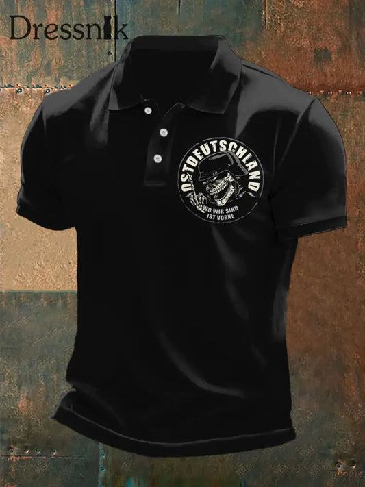 Herren Ost deutschland Bedrucktes gerades Tweed-Top mit drei Knöpfen Schwarz / S