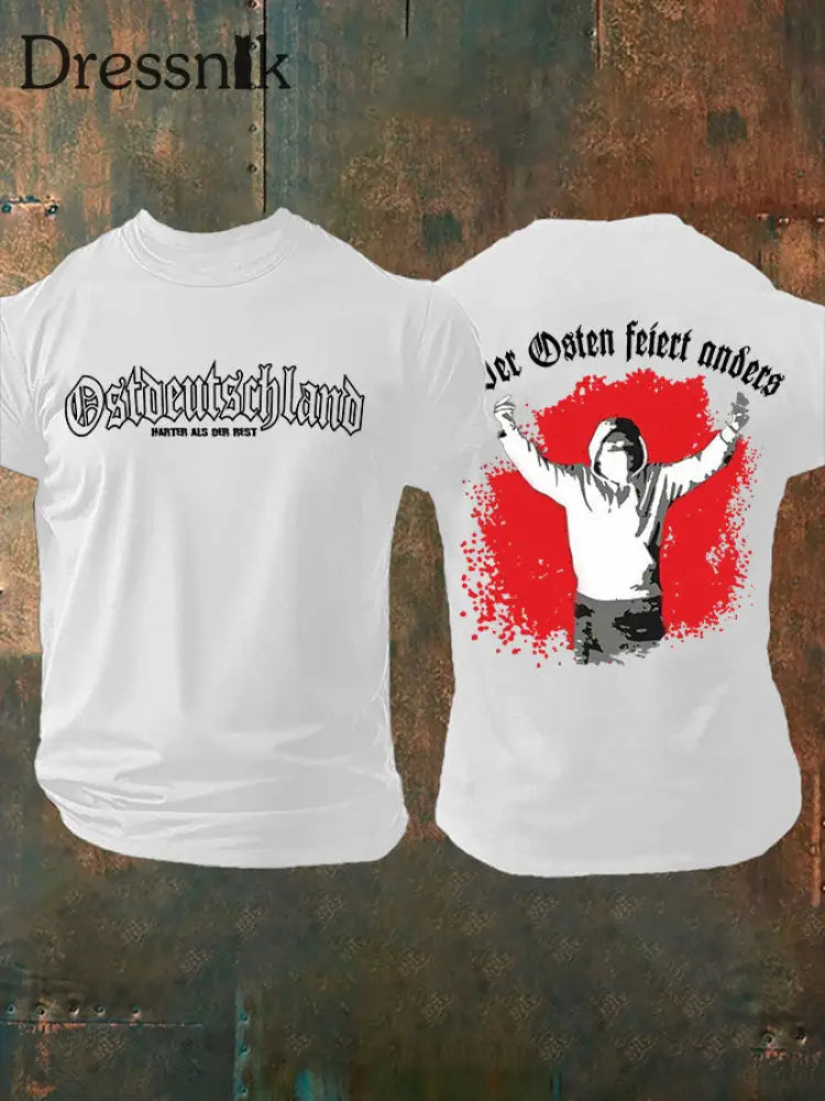 Herren Herren Ost deutschland Der Osten feiert anders T-Shirt Weiß / S