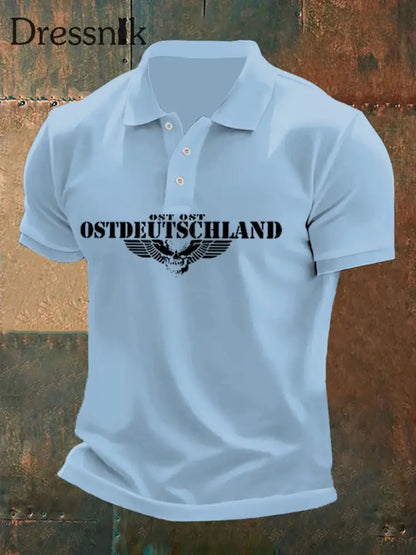 Herren Ostdeutschland - Skull Wing Drei-Knopf-Tweed-Oberteil Hellblau / S