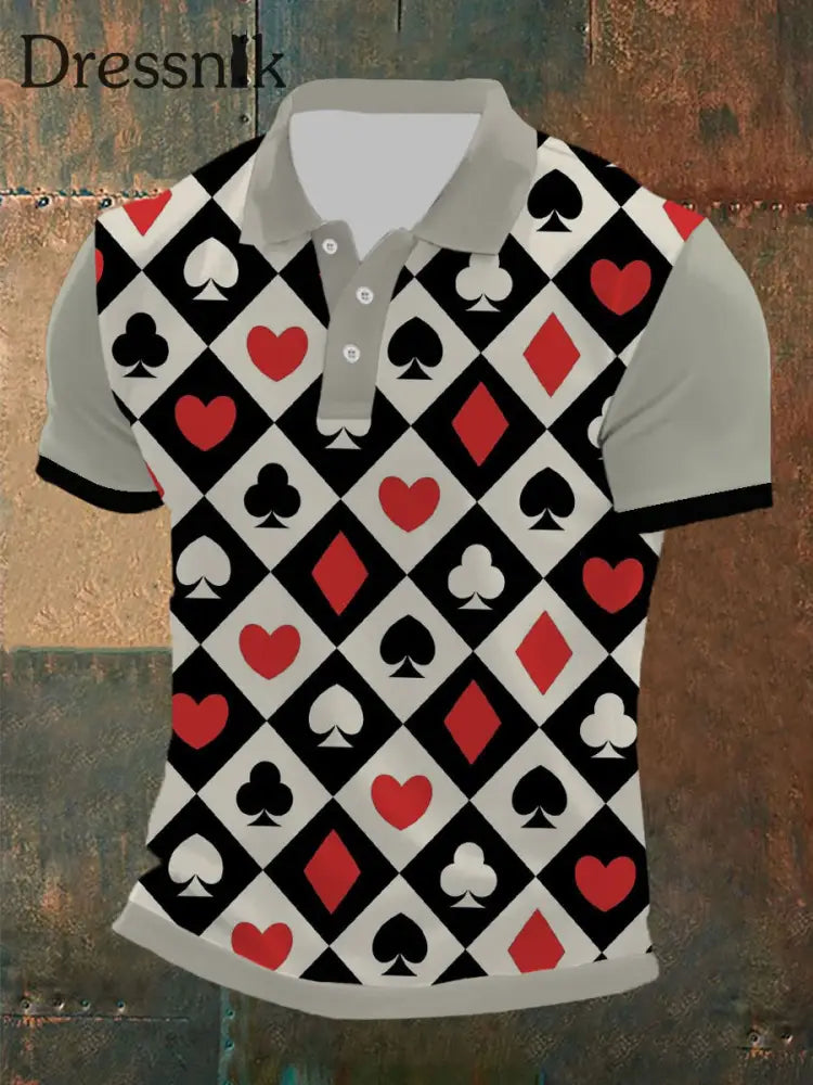 Herren Poker T-Shirt als bild / S