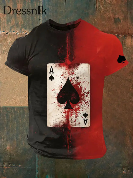Herren Poker T-Shirt als bild / S