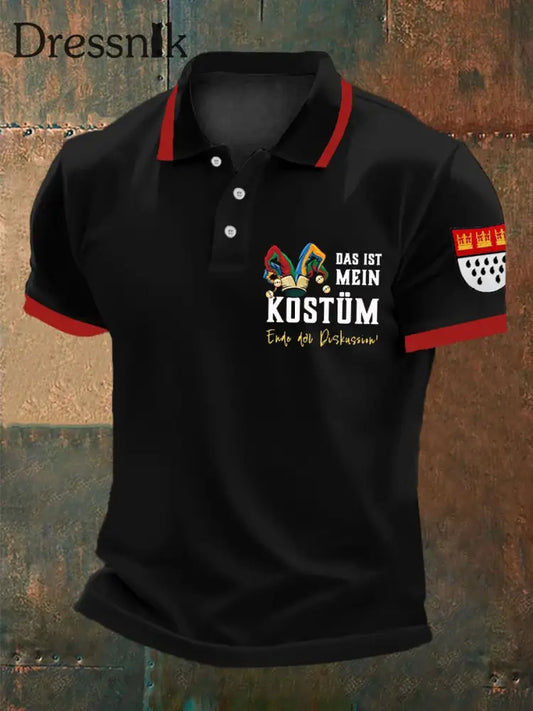 Herren-Polos hirt Kölner Karneval Schwarz / S