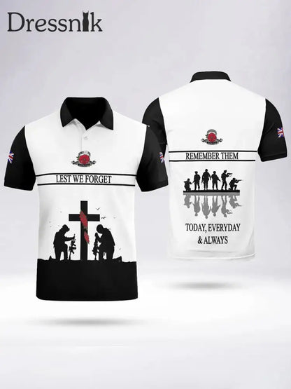 Herren-Polos hirt LEST WIR VERGESSEN Schwarz / S
