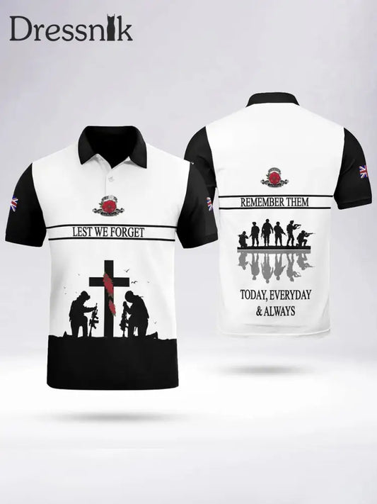 Herren-Polos hirt LEST WIR VERGESSEN Schwarz / S