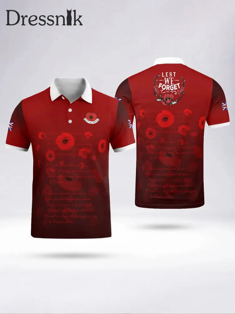 Herren-Polos hirt LEST WIR VERGESSEN Weiß / S